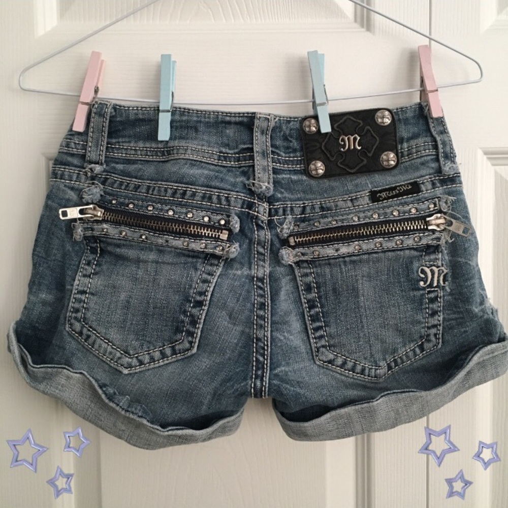 Miss me zipper shorts